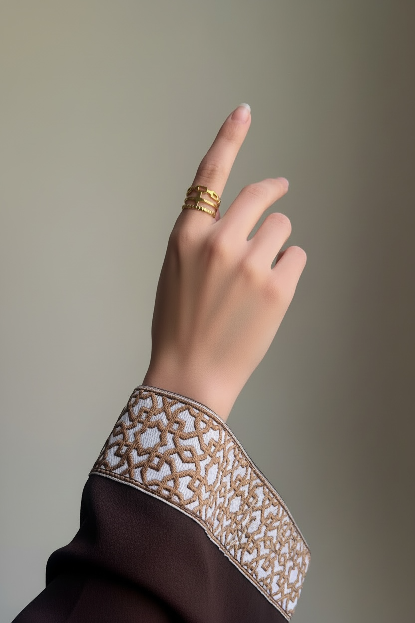 Noor Dome Free Size Ring