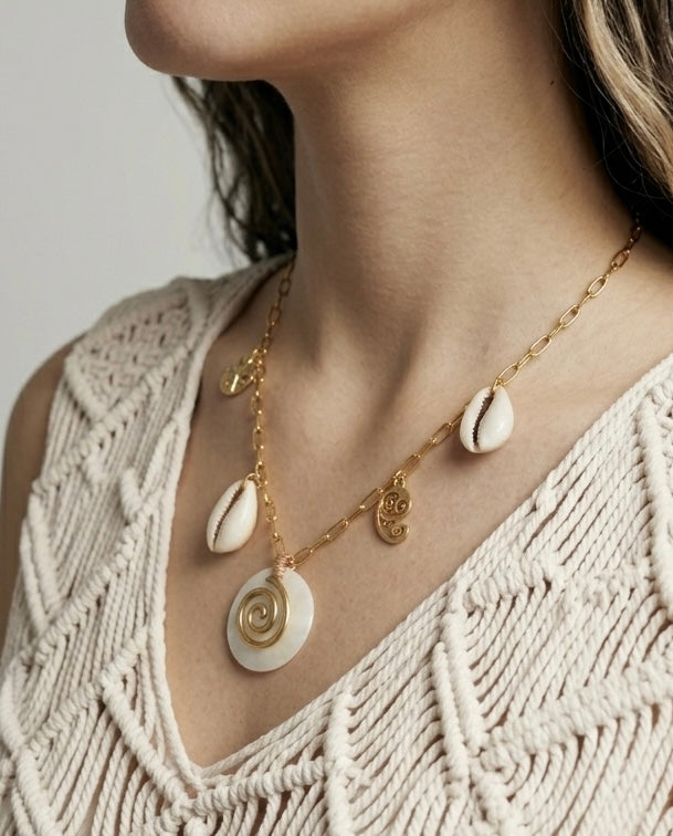 Shell Spiral Necklace