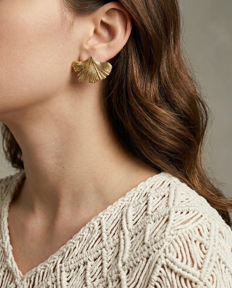 Golden Wave Earrings