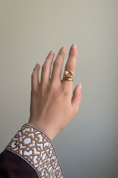 Pearl of Dawn Free Size Ring