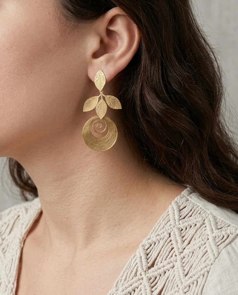 Sun Spiral Earrings