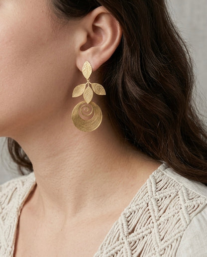 Sun Spiral Earrings