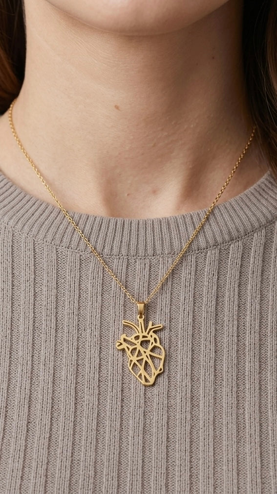 Anatomical Heart Necklace