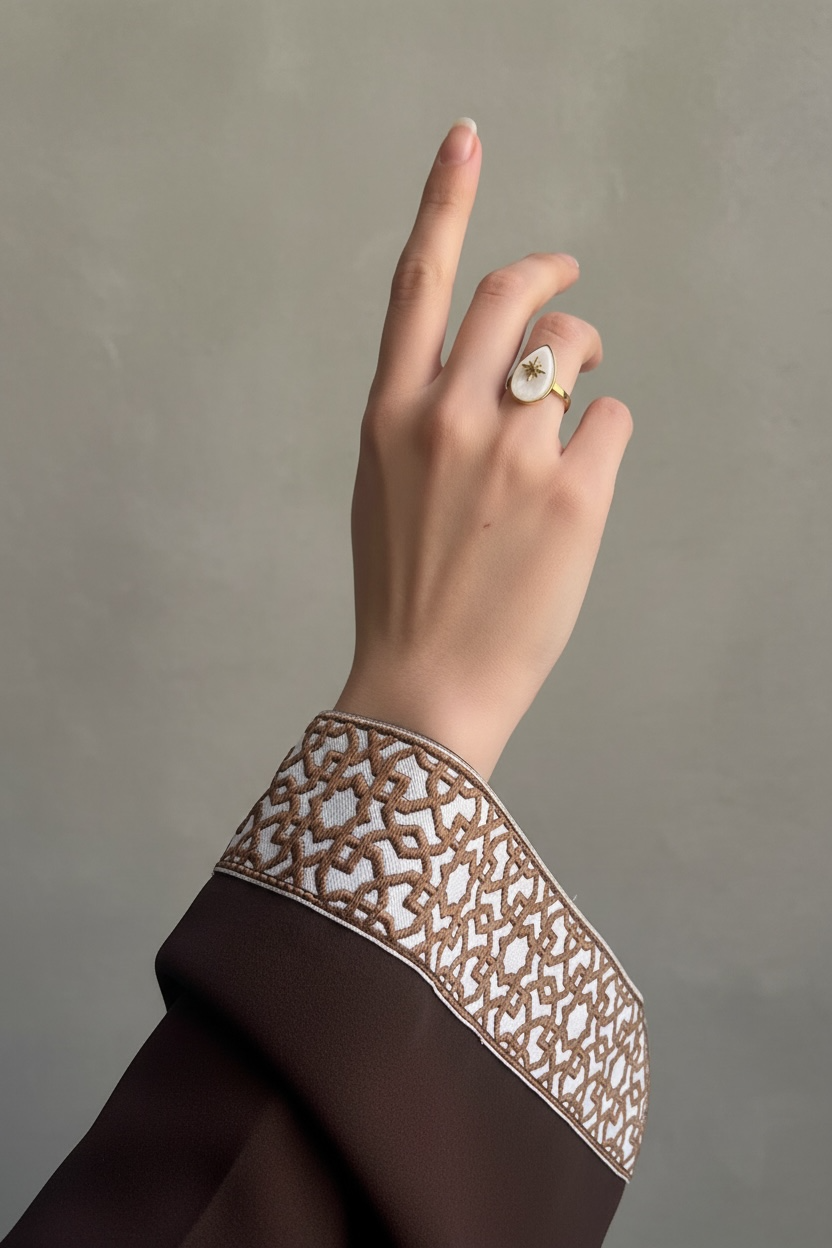 Amber Dusk Free Size Ring