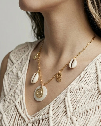 Shell Spiral Necklace