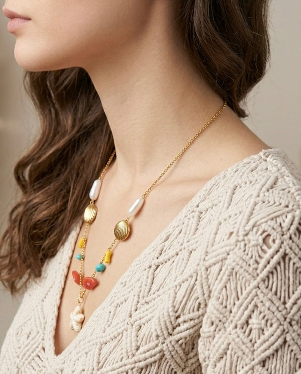 Coralia Charm Necklace