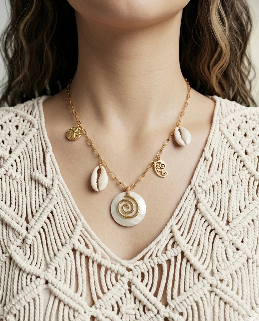 Shell Spiral Necklace