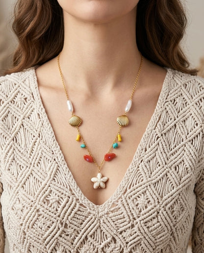 Coralia Charm Necklace
