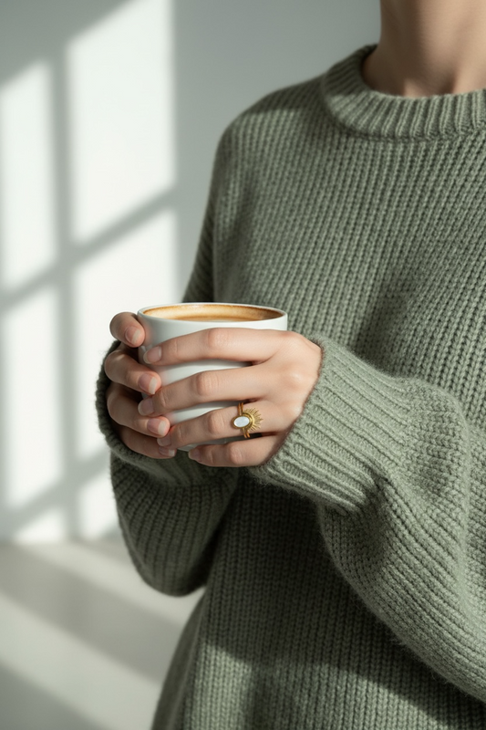 Sun Halo Free Size Ring